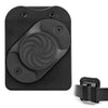 Black magnetic belt tool holder with a strong clip and strap.