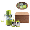 Manual Rotary Vegetable Slicer & Cheese Grater