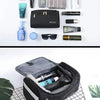 Hanging Leather Toiletry Bag with Durable Water-Resistant Design