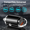 100W Dual Port Car Charger with USB-C & USB-A Fast Charging