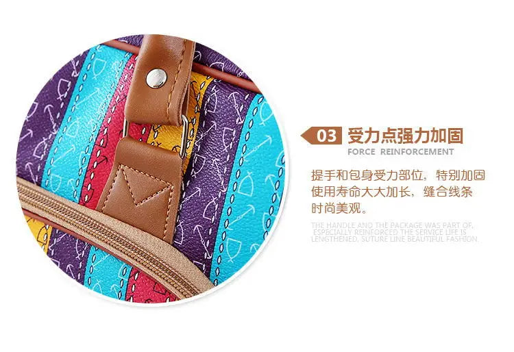 Floral Print Travel Duffle Bag for Women