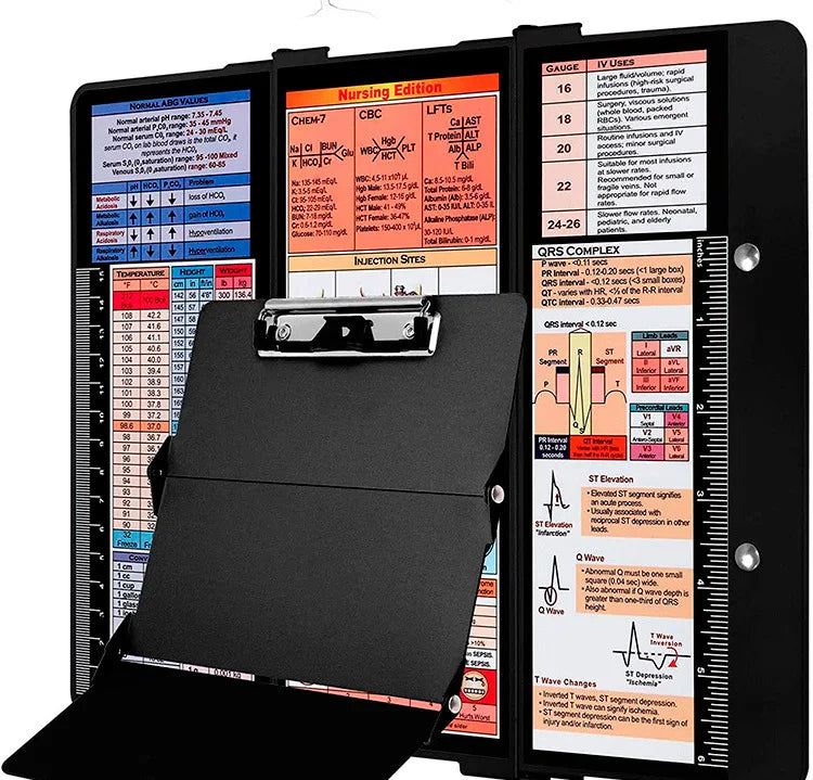 Foldable Aluminum Alloy Clipboard with Storage
