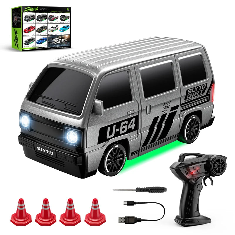 1:64 Scale 4WD Stunt RC Drift Car with Rechargeable Battery