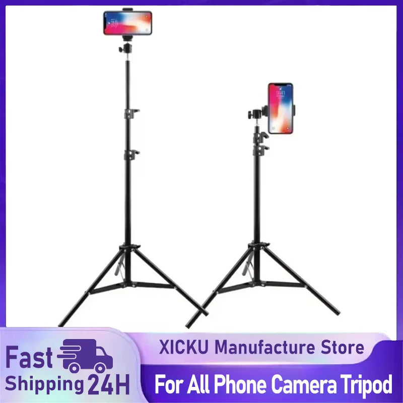 Extendable Foldable Phone Tripod Stand for Video Recording and Selfies