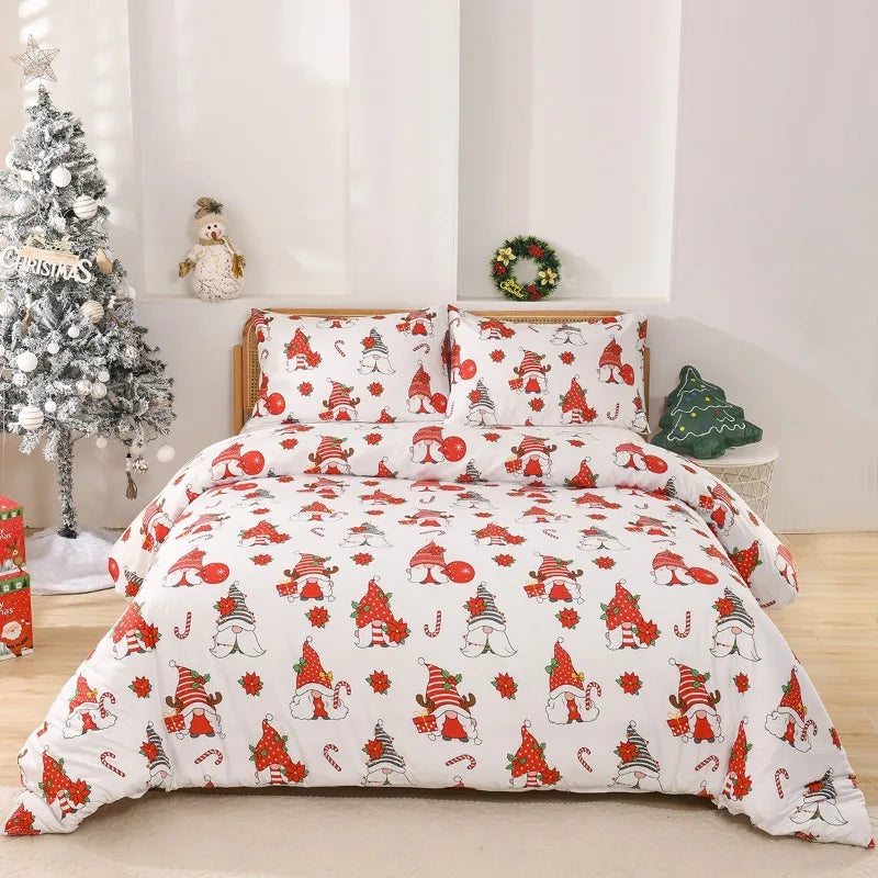 Festive Christmas Duvet Cover Set with Pillowcases