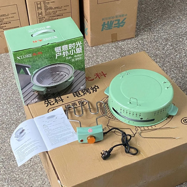 Dual-Fuel Elektro- & Holzkohle-Indoor-Grill