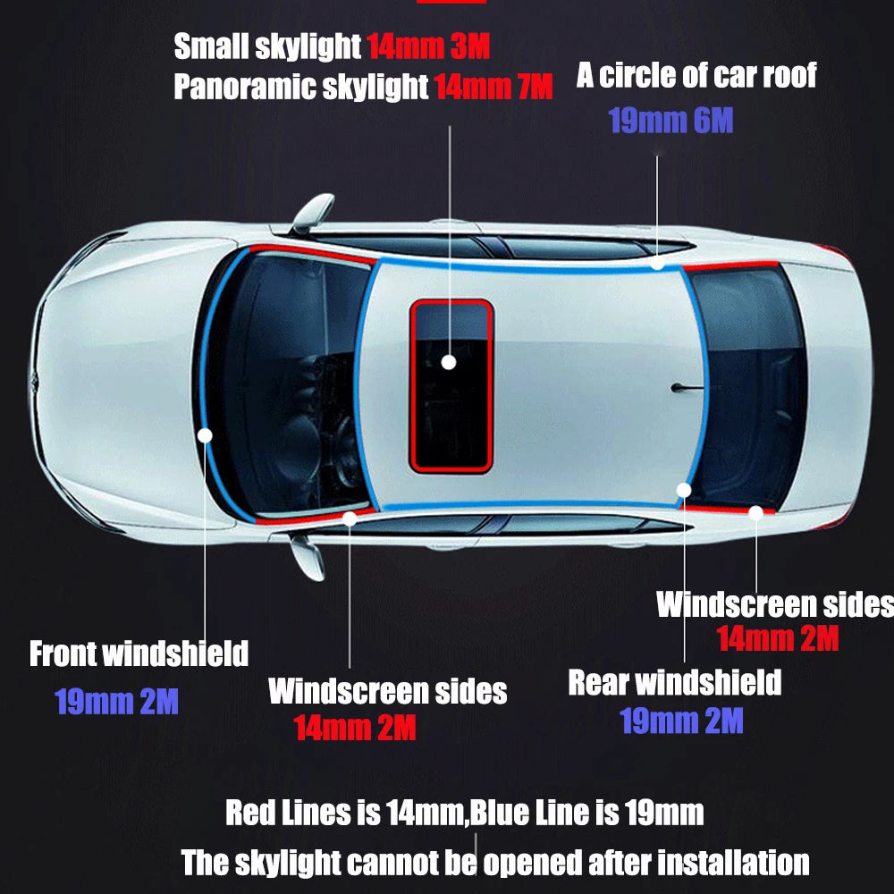 Rubber Car Door & Window Sealing Strip — Soundproof & Weatherproof Edge Protection