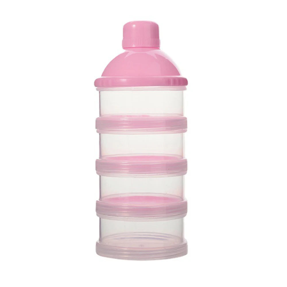 Portable Milk Powder Dispenser with Storage Compartments