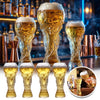 Trophy-Shaped Glass Beer Mug