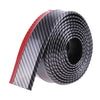 Roll of carbon fiber rubber anti-collision strip for car front bumper lip protection