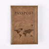 Cute Pink Leather Passport Holder with Card Slots