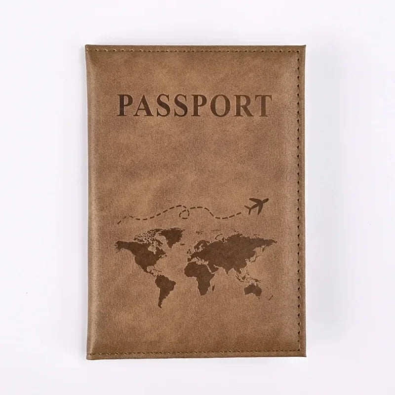 Cute Pink Leather Passport Holder with Card Slots