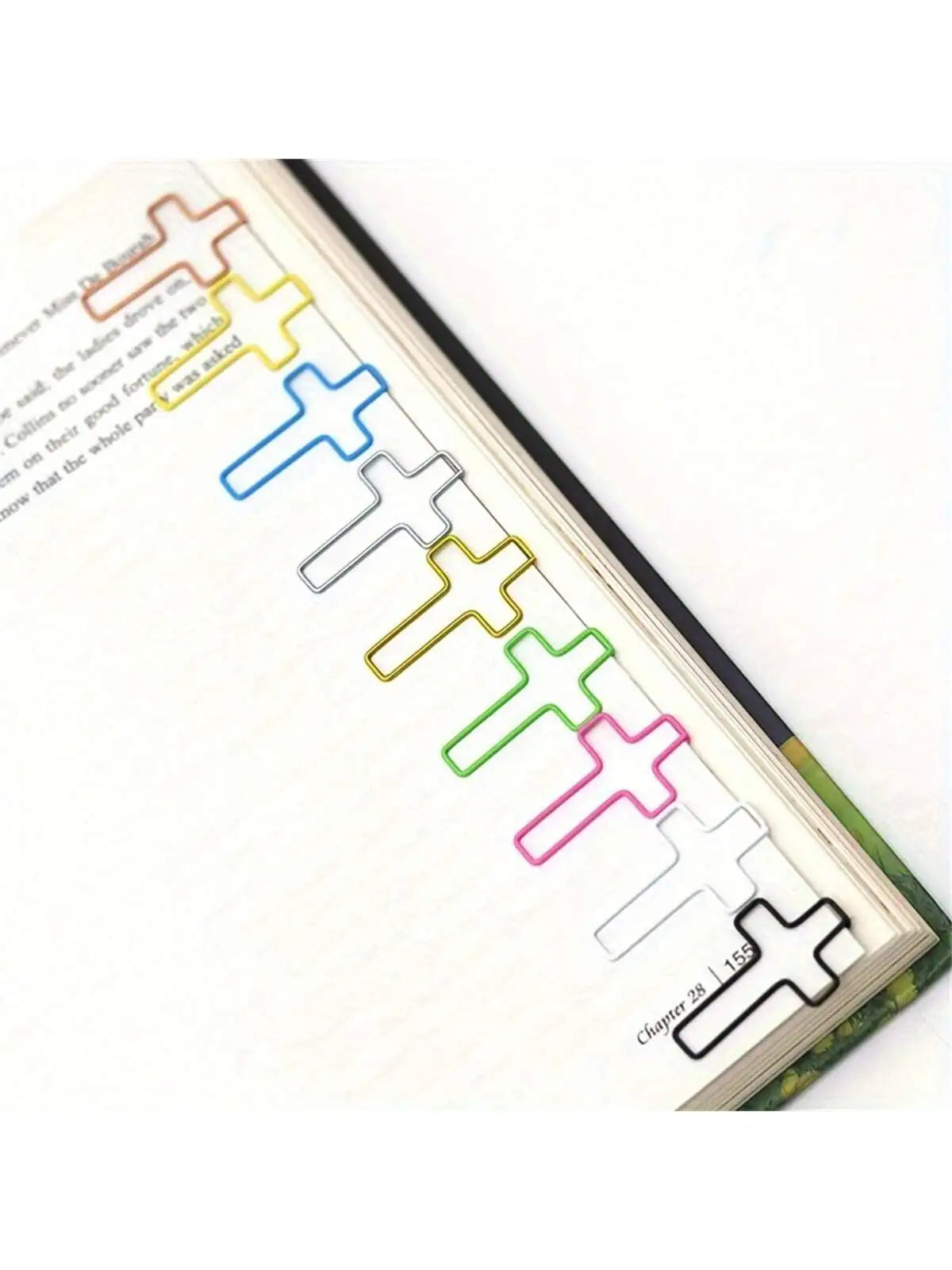 Cross-Shaped Metal Paper Clips for Crafts & Journaling