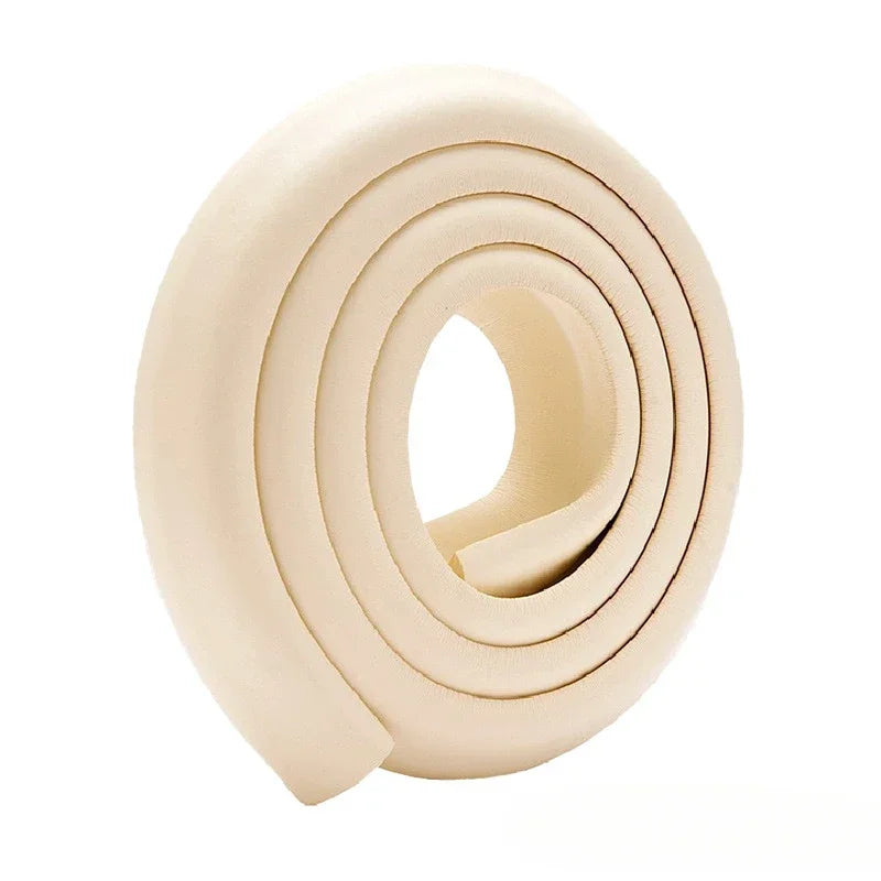 Roll of beige Soft NBR table edge and corner guard bumper strips
