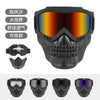 Skull Design Motorcycle & Cycling Goggles with Protective Mask