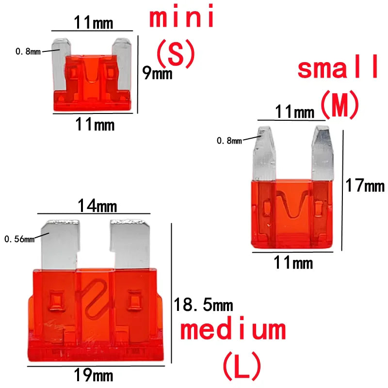 Standard & Mini Blade Fuse Assortment Kit for Cars and Trucks
