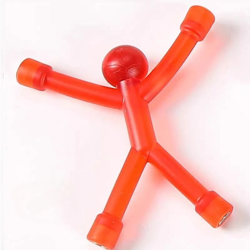Orange magnetische humanoide Spielzeuge für Kinder in abstrakter Figur
