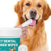 Pet Dental Finger Wipes - Gentle Oral Care for Dogs & Cats