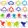 Soft Silicone Animal Building Blocks with Suction Cups