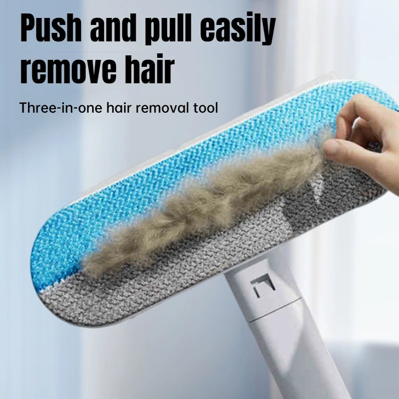 Long-Handle Pet Hair Remover Brush