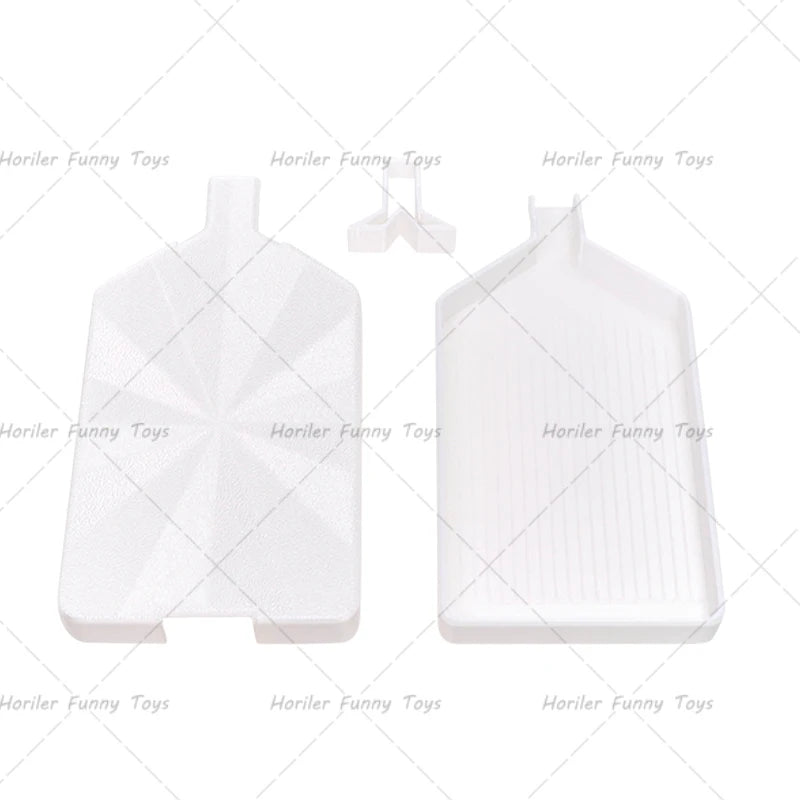 Kit de plateau de peinture diamant blanc pour loisirs créatifs et perles, vue de dessus.