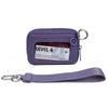 Checkered Card Case Wallet with Detachable Keychain and ID Window