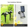 9-LED Solar-Powered Outdoor Spotlight