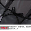 Black waterproof oil-proof kitchen apron tied with a bow