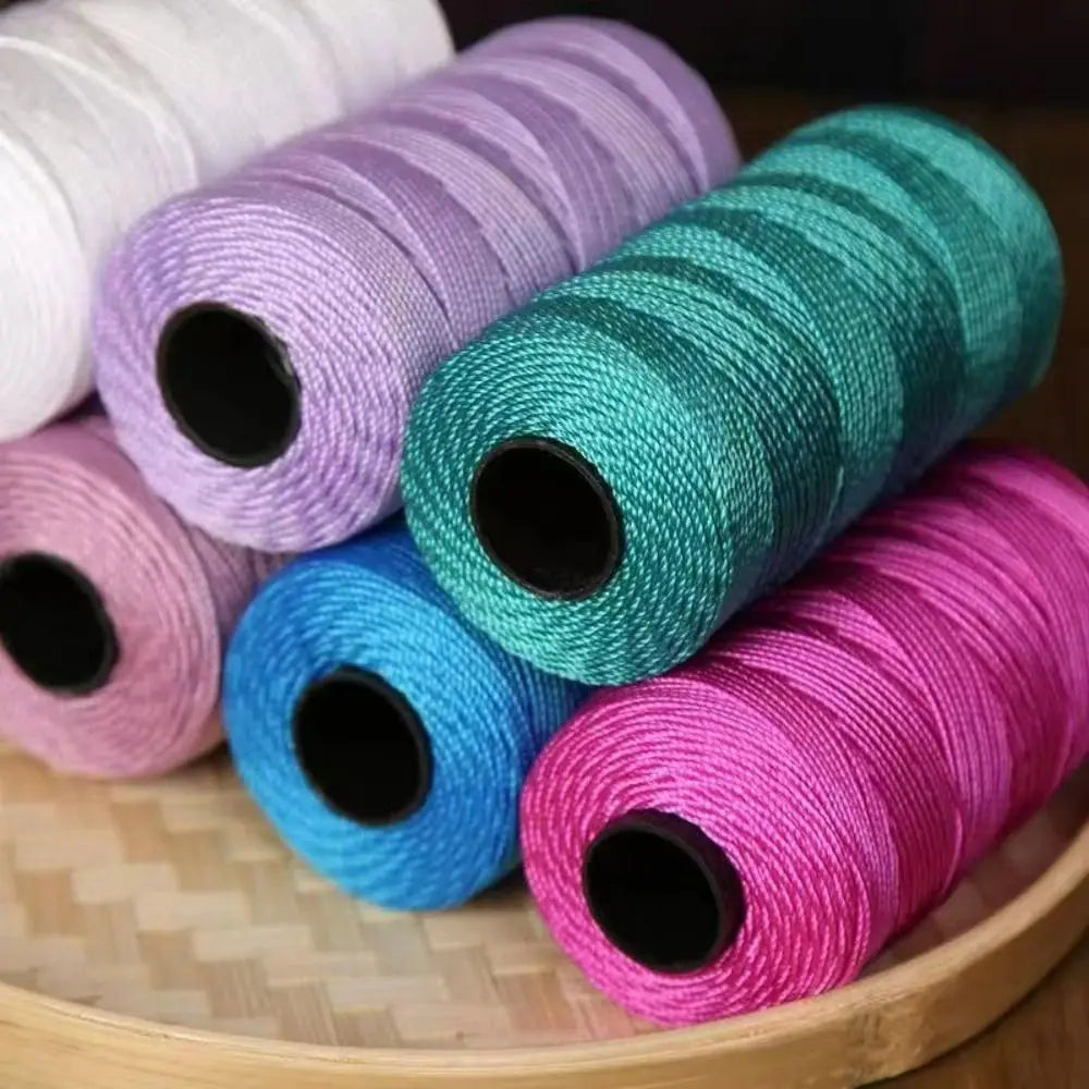 Rolls of various colored ice cotton silk thread and soft polyester yarn for knitting and crochet