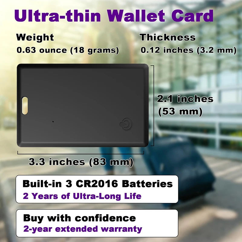 Slim Wallet Tracker Card for iPhone