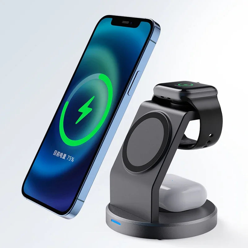 3-in-1 MagSafe Wireless Charging Dock for iPhone, Apple Watch & AirPods