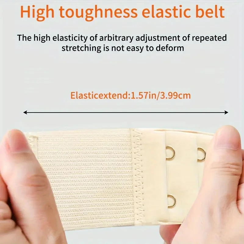 Adjustable Bra Extender with 3-Row Hook and 2-Hook Design