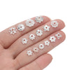 Decorative Flower Bead Caps for Jewelry Making – 50 Pack