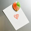 Acrylic Leaf Magnets Set - Fridge Decor