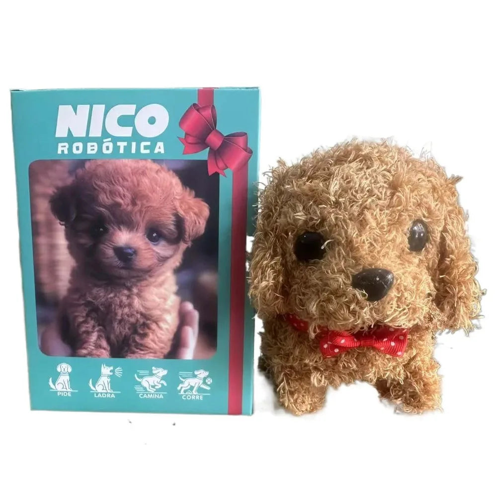 Interactive Robotic Puppy Plush Toy with Realistic Movements