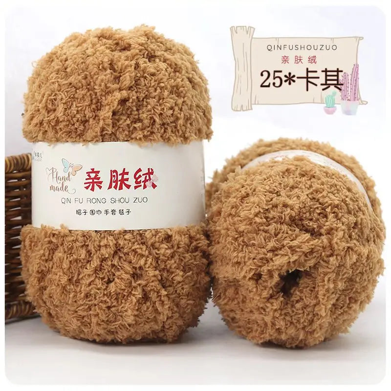 Soft Chenille Yarn for Knitting and Crochet Projects