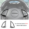 Carbon fiber interior trim kit for Chevrolet Camaro 2017+ featuring steering wheel accents