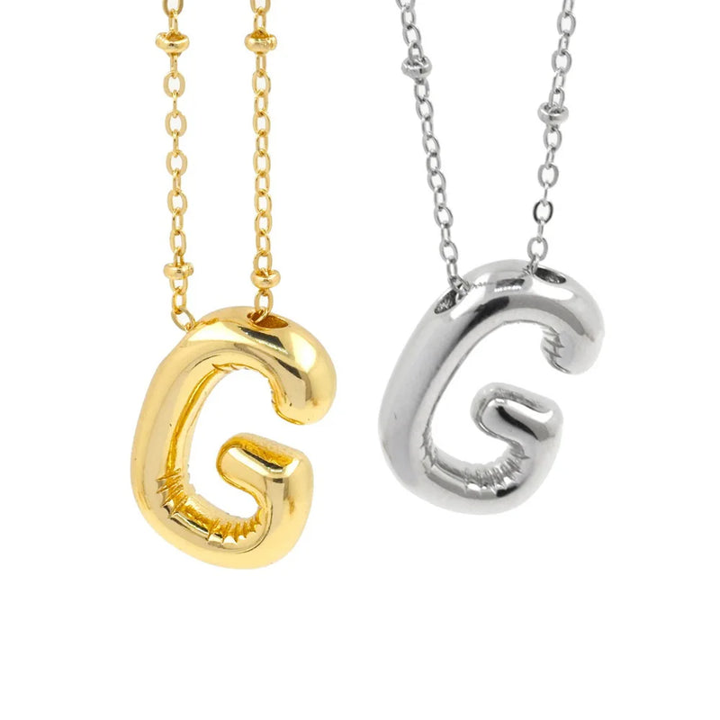 Personalized Initial Letter Pendant Necklace