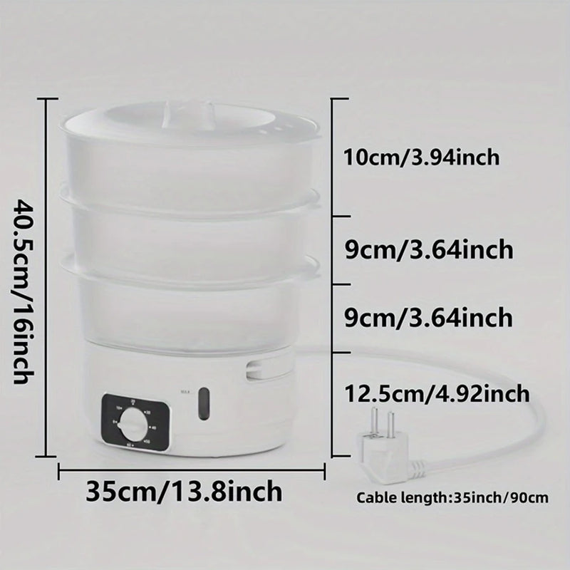13L Electric Food Steamer with Timer