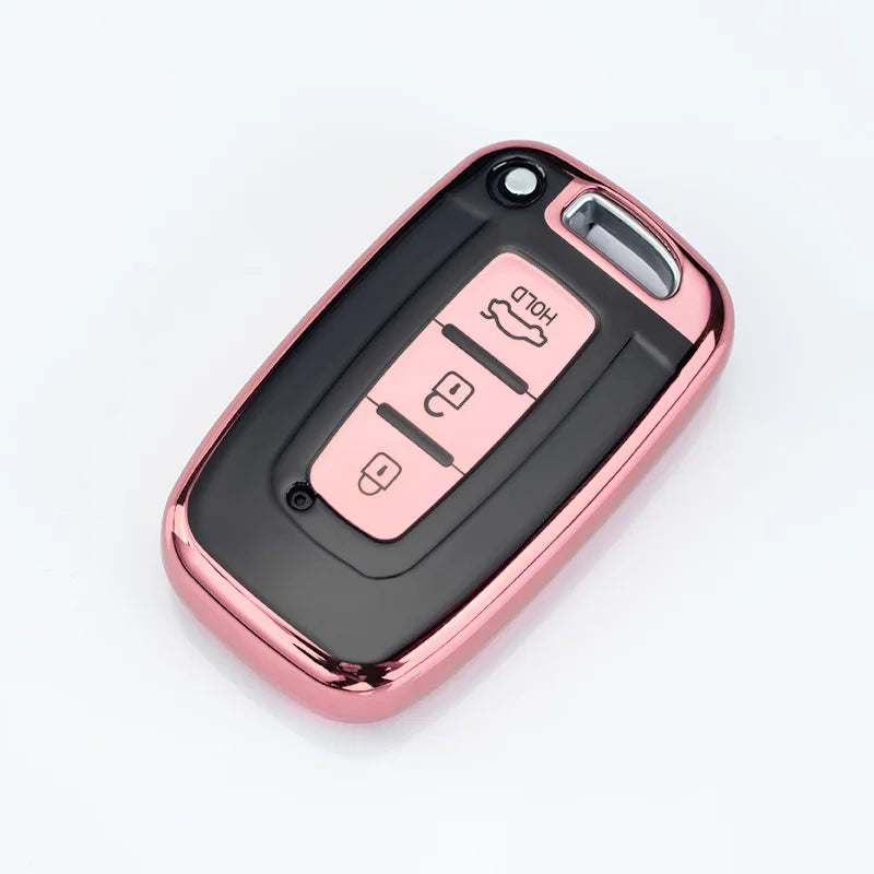 Multi-Color Button Car Key Cover
