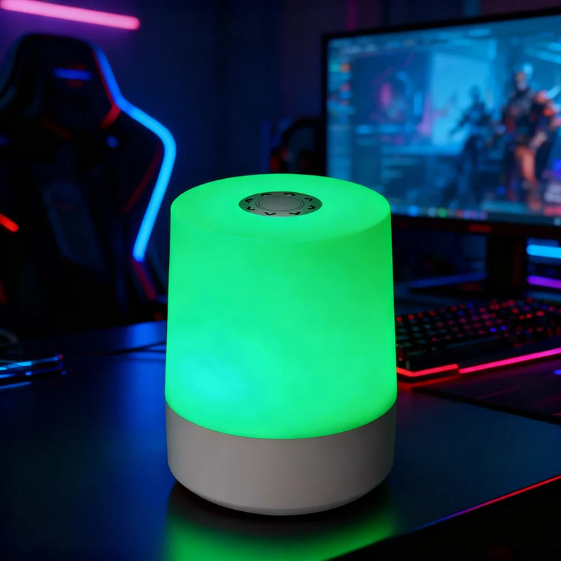 Modern LED Cylinder Night Light with Remote Control