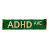Funny ADHD Metal Sign for Home Bar, Cafe & Garage