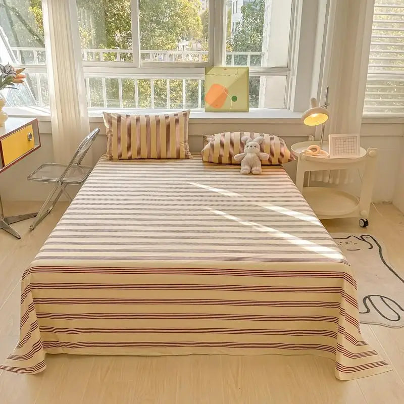 Organic Cotton Percale Bed Sheet Set with Pillowcases