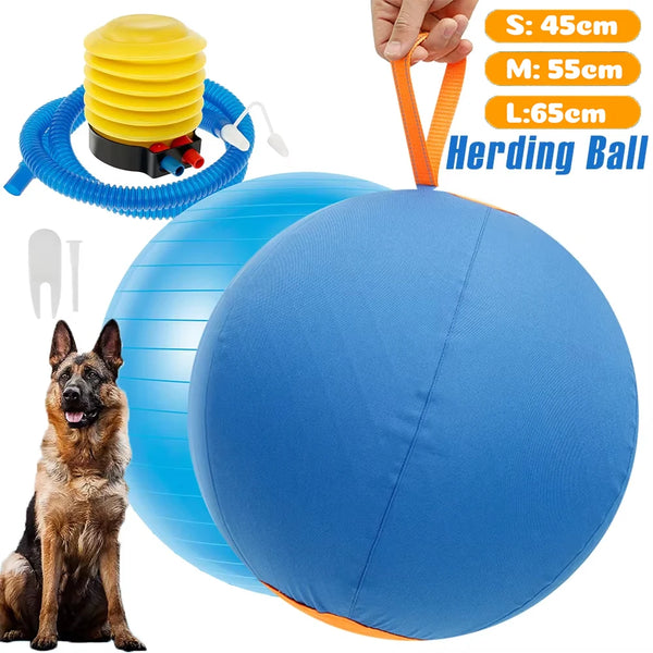 Interactive Dog Herding Ball with Handle