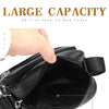 Vintage Leather Messenger Bag for Men – Adjustable Crossbody Shoulder Bag
