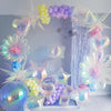 Iridescent Holographic Balloons for Parties and Celebrations