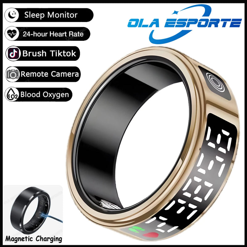 Smart Health Ring with LED Display