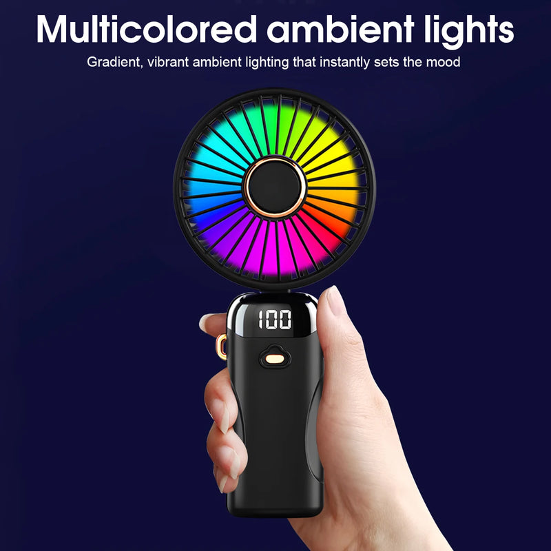 Foldable USB Rechargeable Handheld Fan