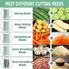 5-in-1 Manual Rotary Cheese Grater & Vegetable Shredder