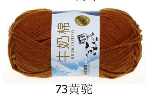 Milk Cotton Crochet Yarn – Soft, Durable Knitting Thread in 91 Colors